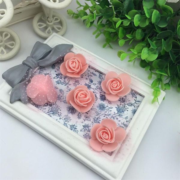 

100шт лот мини пенополиэтилен с шелковый цветок розы глава искусственные розы цветы ручной работы diy свадьба украшение для вечеринок bbylor