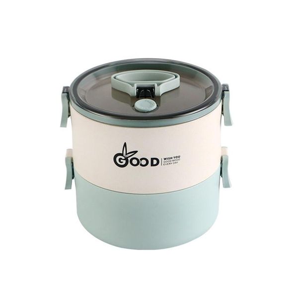 

2 слоя японская ланч коробка пластиковая посуда еда плодоовощ контейнер детей детский школьный офис портативный bento коробка для кухни jllk