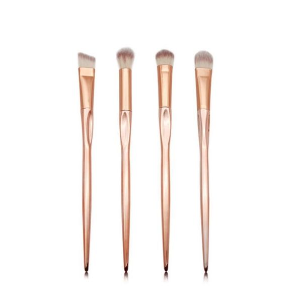 

4 шт. макияж для глаз кисти розовые золотые глаз тень concealer губная кисть мягкая нейлоновая волокна макияж кисти косметика красота инстру