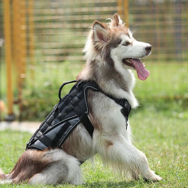 

military tactical dog harness nylon reflective k9 working dog harness adjustable training for medium large dogs german sqchka