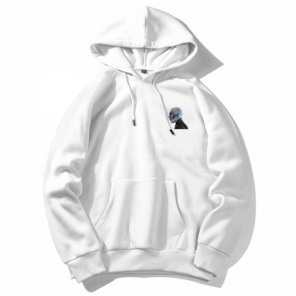 

2021 new halloween diy hoodies men casual multicolor skull pattern streetwear hip-hop sweatshirt women christmas printing d3v7, Black