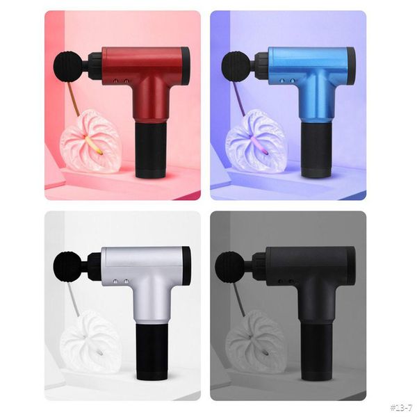 

household electric fascia gun bioelectrotherapy deep tissue percussion massager muscle vibration relaxation #13-7