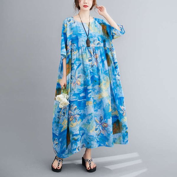 

summer 2020 women's long dress decor cotton skirt, Black;gray