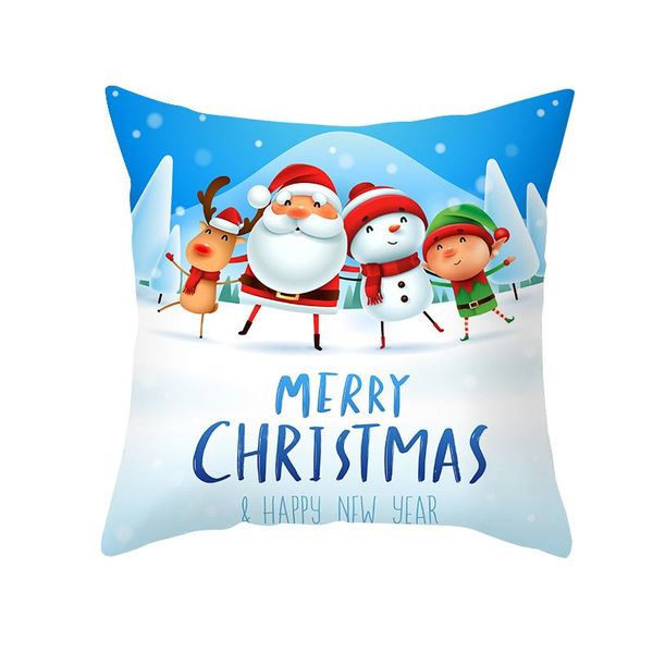 

luanqi red cuchion cover christmas pillow case 45x45cm 17.3'' christmas decorations for home natal noel 2020 ornaments xmas gift w