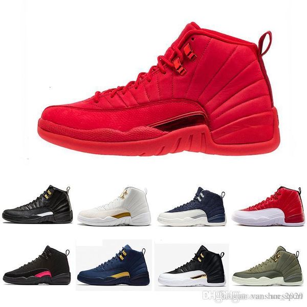

mens basketball shoes gym red 12 12s college navy michigan wings unc flu game the master university blue sneak