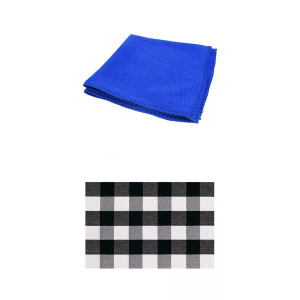 

buffalo plaid classic retro black & white check doormat 70x110cm
