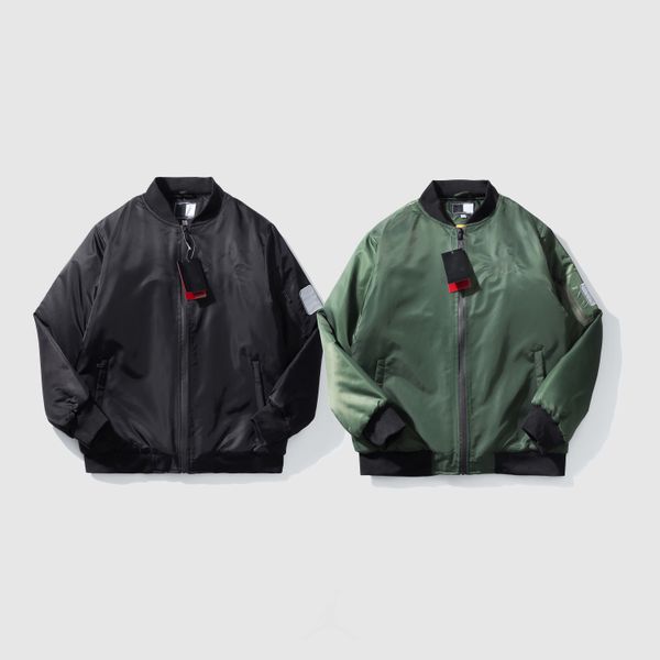 

mens bomber jacket letters embroided causal thick coats autumn winter outwear jacket windbreaker coat male outwear hip hop streetwear 117#, Black;brown