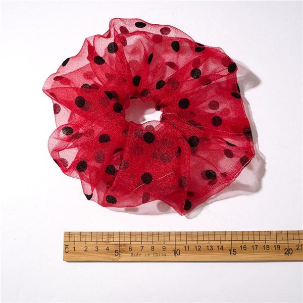 

2020 new mesh gauze hair band simple dot transparent hair band hair accessories elastic rubber band ring girl headdress h bbyqhw, Black;brown