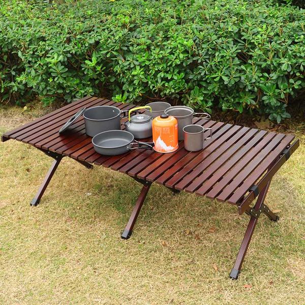 

outdoor folding table beech camping wooden table family bbq picnic desk garden party travel hiking outdoor furniture