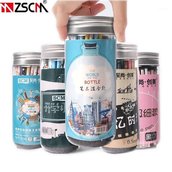 

80pcs barrels mixed refills black full needle gel pen ink refills office school stationery writing supplies back to school1, Black;red