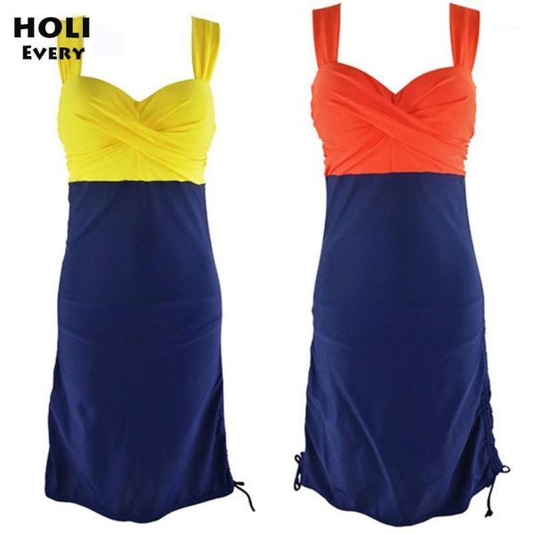 

xxxl 2019 women swimwear dress long push up one piece swimsuit plus size swim dress female bathing suit skirt push-up beach wear1, White;black