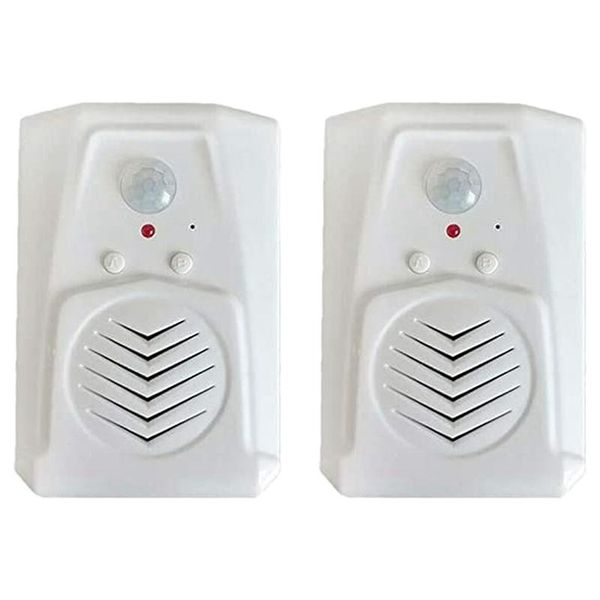 

2pcs sensor motion door bell switch infrared doorbell wireless pir motion sensor voice prompter welcome entry alarm