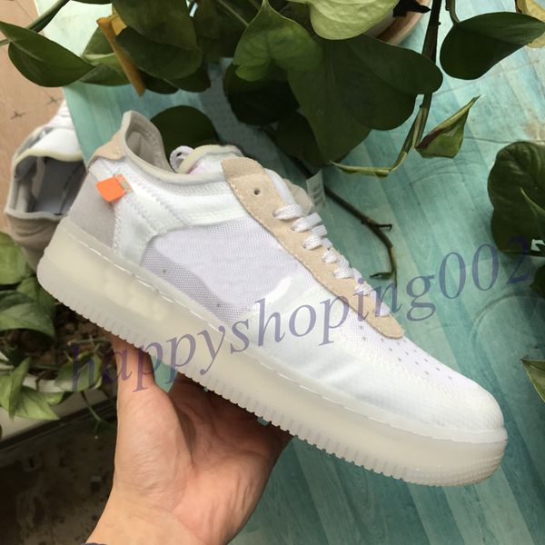 

2021 mesh 1 mens womens casual shoes one pure white black volt fly knit jogging sports mens trainers platform sneakers