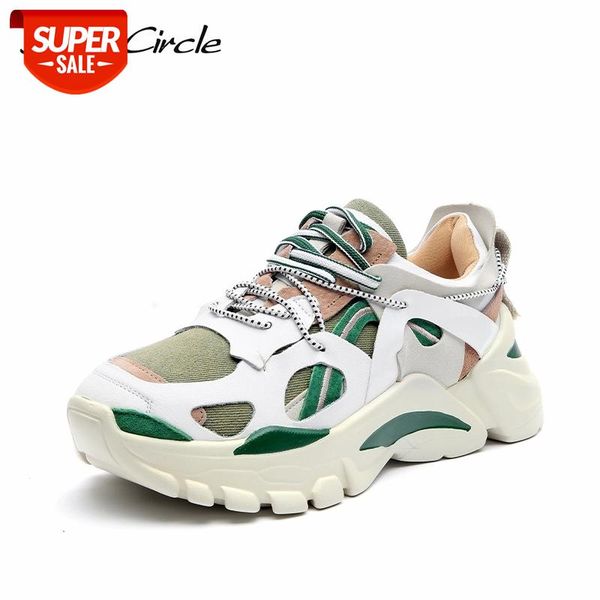 

smile circle fashion chunky sneakers women shoes flat platform sneaker casual shoes thick bottom 6cm ladies sneaker #5n7w