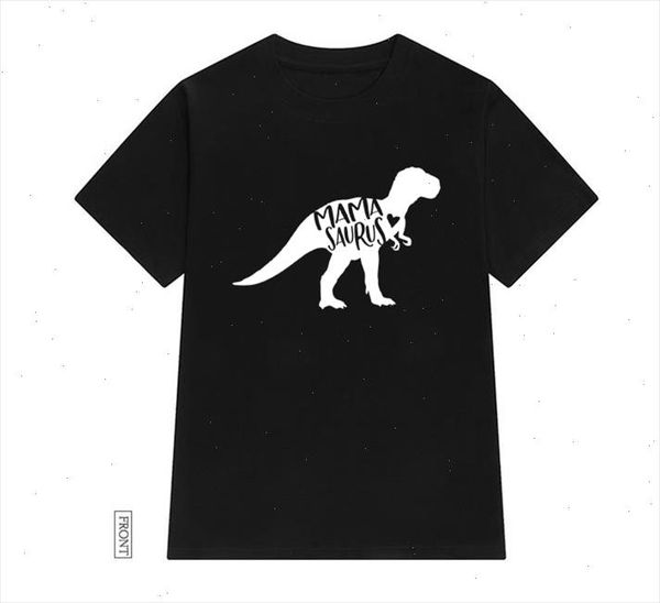 

mama saurus dinosaur women tshirt cotton casual funny t shirt lady yong girl tee 5 colors drop s 692, White