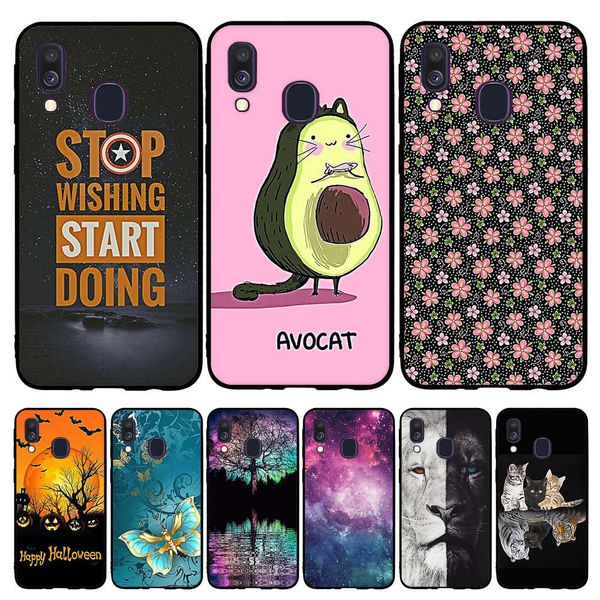 

sm-a405fn soft tpu силиконовый чехол для tpu galaxy a 40 cover lion shell для samsung a40 capa