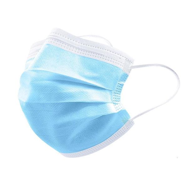 

three-layer non-independent packaging, blue breathable, dust-proof, disposable anti-fog and anti-sail non-woven mask for