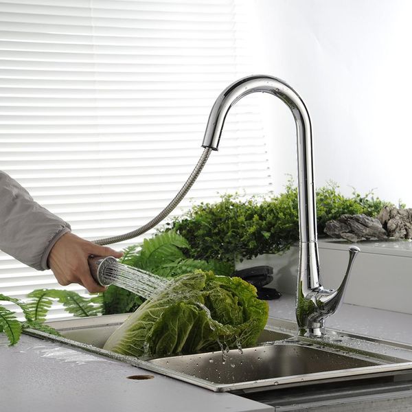 

langyo холодная горячая вода кухонный кран пружины тяги типа кухня кран ваза мойка, чтобы мыть посуду бесплатная доставка lh 8117 bbysvz