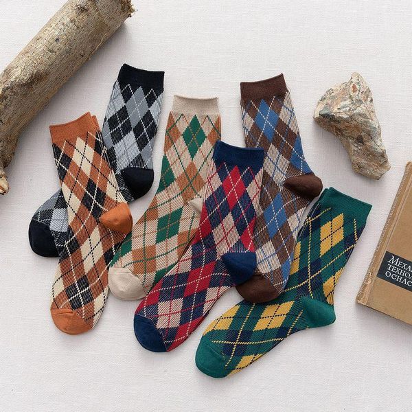 

men's socks in autumn and winter, Black