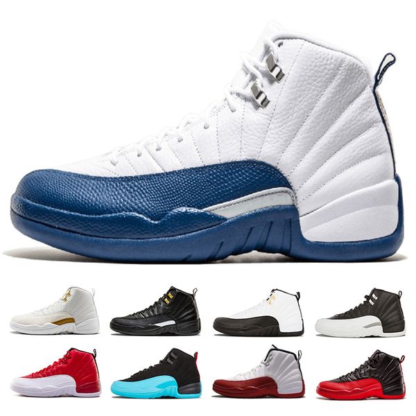 

12 bulls gym red men shoes unc taxi playoffs college navy flu game french gamma blue trainer sports shoes sneaker us 8-13