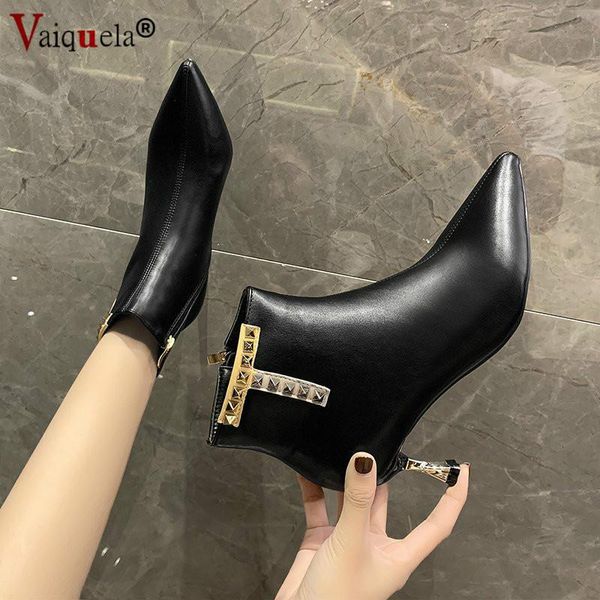 

boots high heels ankle women pointed toe footwear fashion party boot snake printing female shoes woman autumn, Black