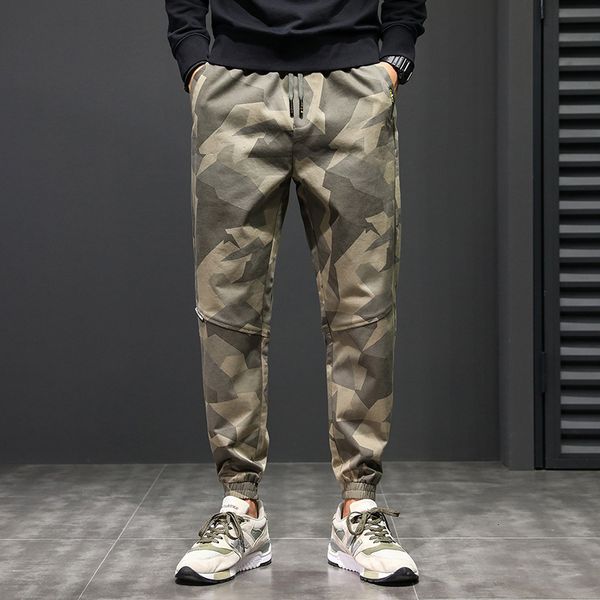 

new men's elastic waist casual pants in autumn and winter of 20, Black