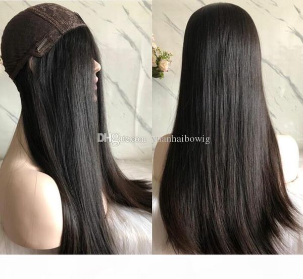 

лучшая sheitels 4x4 silk top base еврейские парики black # 1b 12а finest бразильской виргинские человеческих волос парики кошерных монолитны, Black;brown