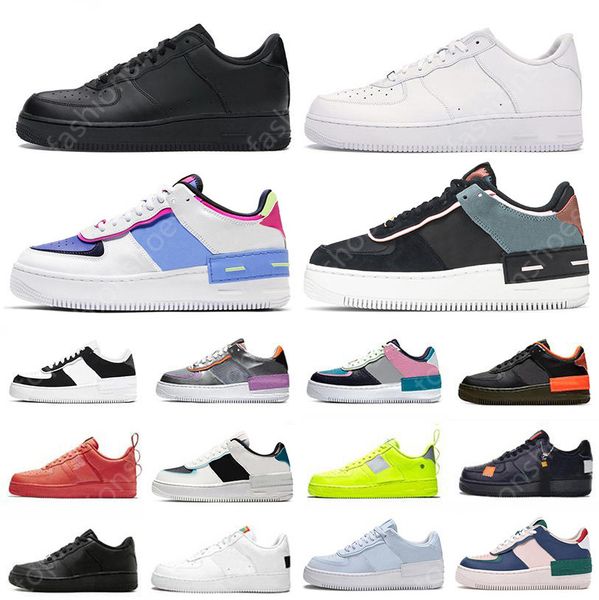 

2021 new one 1 platform shoes shadow running shoes triple white black twist particle grey pale ivory mens womens trainers sports sneakers, White;red