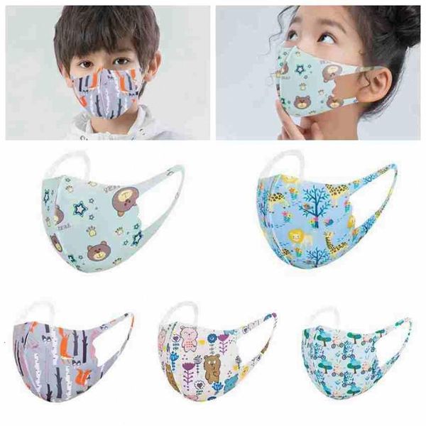 

kids cartoon washable reusable face tq4u# protective fashion breathable masks printed cyz2562 mask animals designer chil