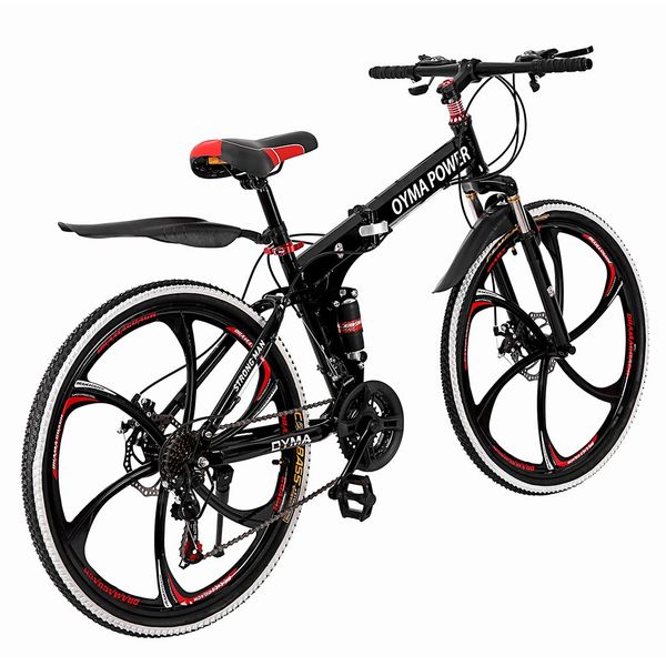 

outroad mountain bike 21 speed 26 in folding bike double disc brake bicycles