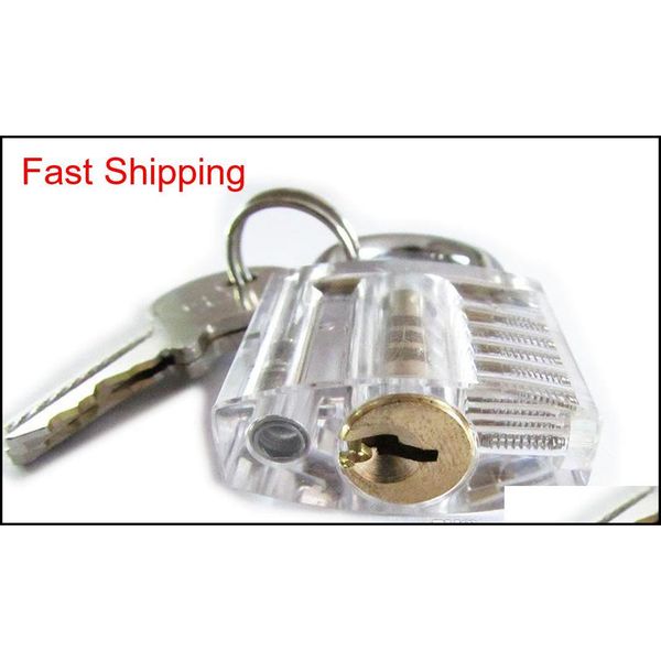 

beautiful modern style transparent visible pick cutaway mini practice view padlock door locks kit training sk qylulx dh_seller2010