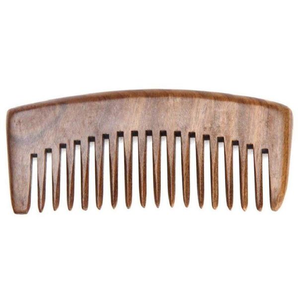

natural green sandalwood comb wooden massage present comb, Silver
