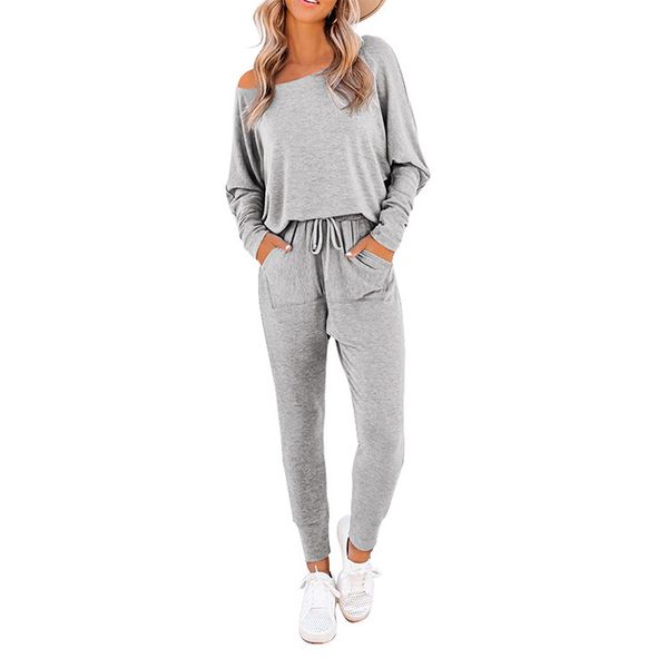 

fashion casual women's loose one line collar suit, White