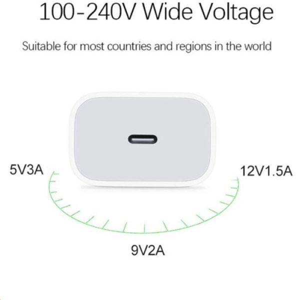 

original oem quality eu/us 18w fast charging pd charger for phone 11pro max max pad pro travel power adapter