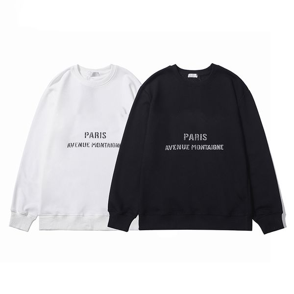 

2020 fashion clothing designer mens paris letter print hoodies pullover hoody womens casual cotton sweatshirt long sleeve jumpers, Black