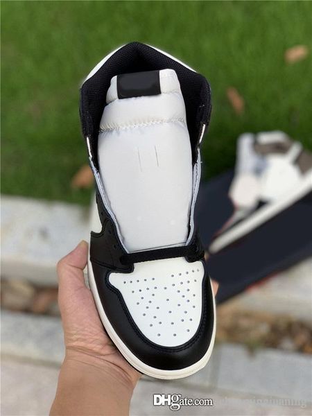 

2020 air authentic 1 high og ts dark mocha men sports shoes travis scott black sail leather outdoor sneakers with original box