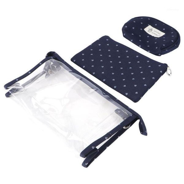 

1 set transparency fashion storage bag travel make-up bag cosmetic pouch1