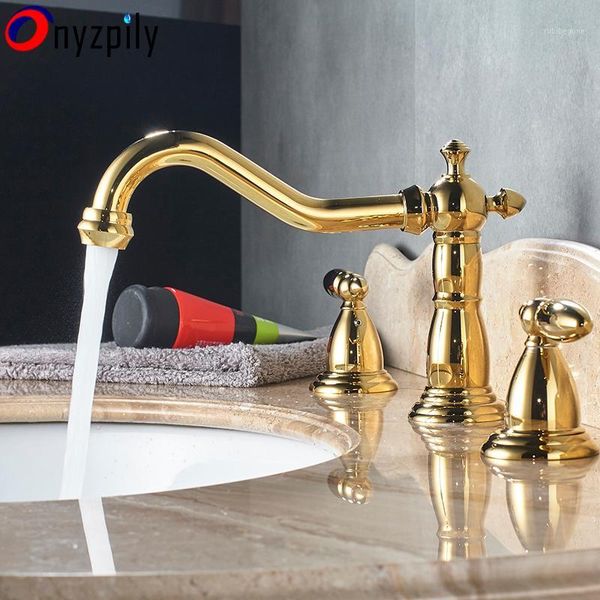 

bathroom sink faucets three holesgolden and cold faucet separation wash basin bathtub mix tab1