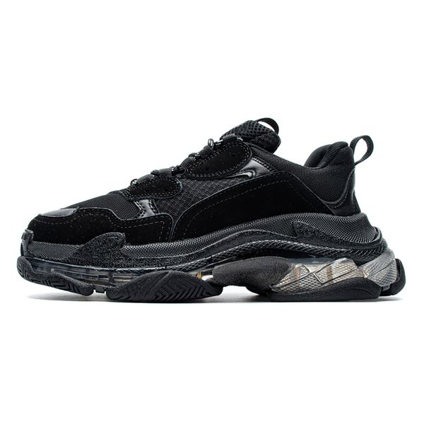 

2022 17fw triple s clear sole running shoes men women casual white black redyellow green neon orange blue pink bred mens outdoor