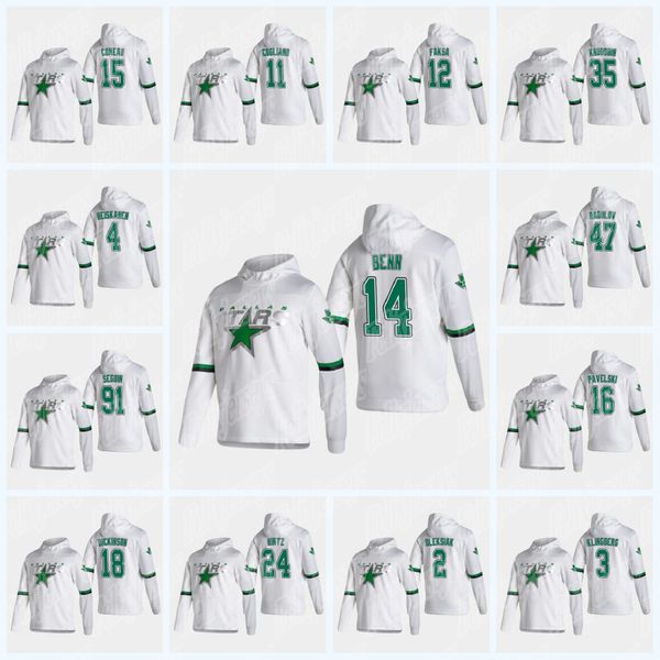

dallas stars 2021 reverse retro hoodie tyler seguin jamie benn kiviranta miro heiskanen john klingberg alexander radulov pysyk pavelski, Black;red