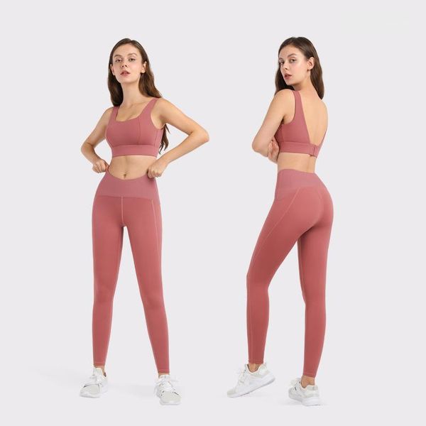 

yoga outfits seamless sets 2 pieces gym set women sports bras leggings sport suit workout clothes sportswear1, White;red