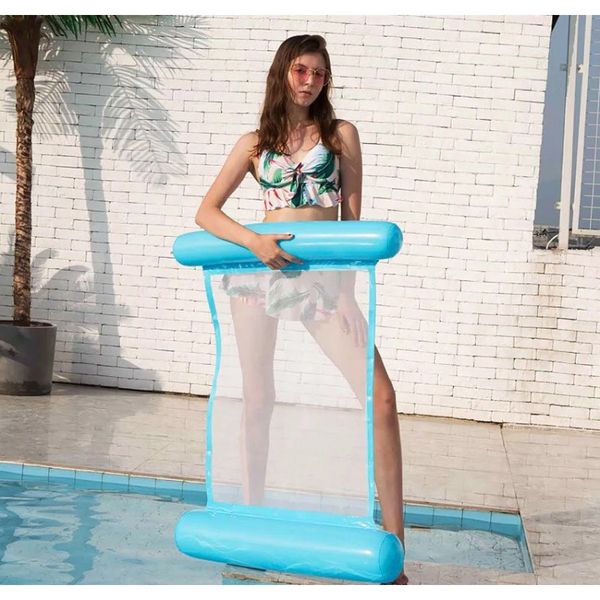 

2020 новый складной лето вода гамака бассейн надувные матушки игрушки расси плавающая кровать для детей взрослый матрас для плавания f bbylq