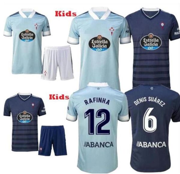 

2020 2021 rc celta de vigo soccer jersey lobotka iago aspas santl mina kids football shirt sisto boufal camiseta, Black