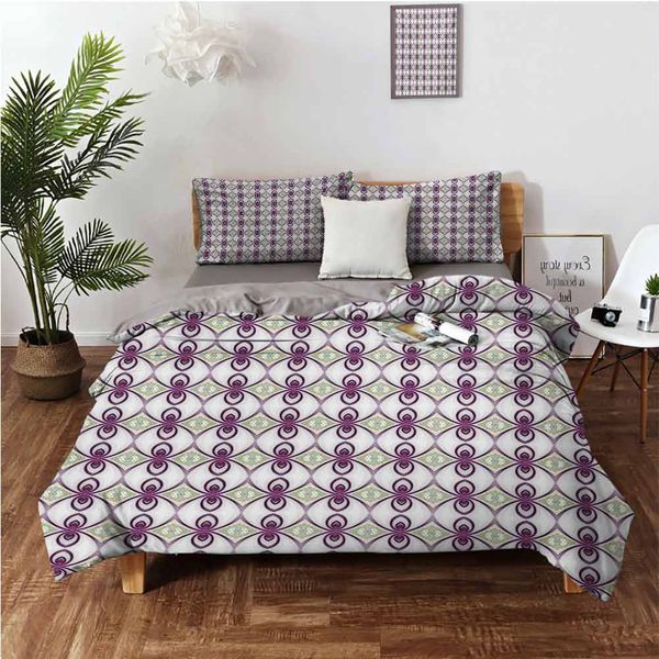 

vintage mosaic from medieval times art kaleidoscopic axisbedding 3-piece set