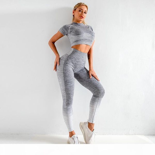 

qualityseamless женщины йога установить с длинным рукавом высокой талией спорт гетры gym одежда спортивный костюм короткий gym костюм фитнес