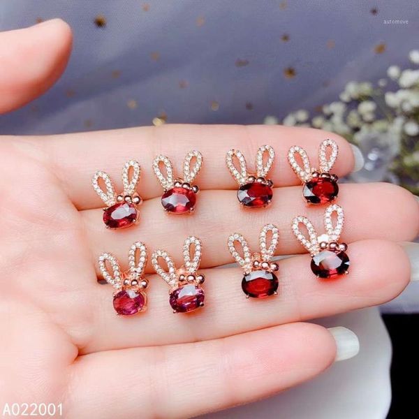 

kjjeaxcmy fine jewelry natural garnet 925 sterling silver women earrings new ear studs support test noble1, Golden;silver