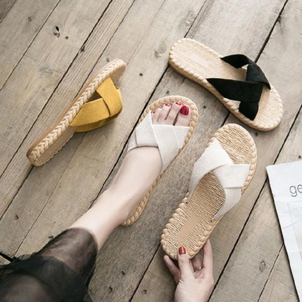 

2020 new summer wear fashionable wild sandals and slippers women1, Black