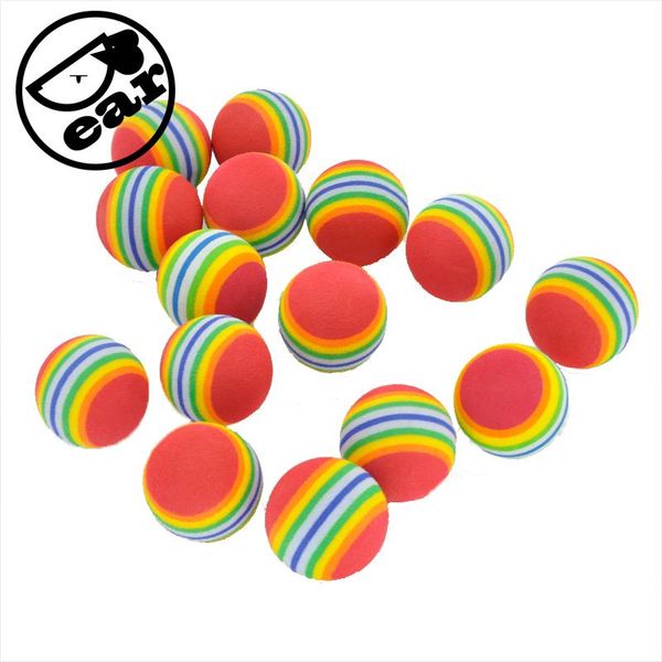 

cat toys 20pcs/lot colorful soft foam rainbow play balls for