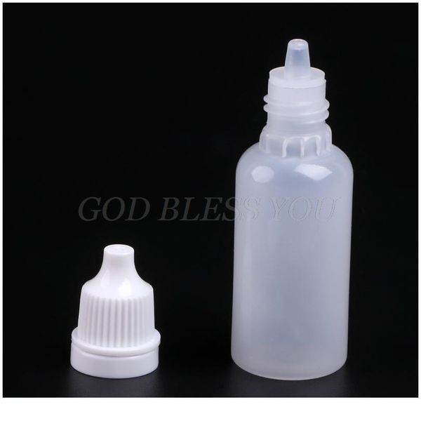 

5ml-30ml needle tip empty plastic squeezable liquid dropper white bottles case drop shipping 5ml-30m bbylmt