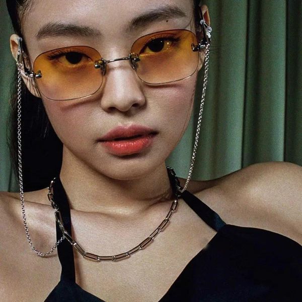 

2020 fashion simple gold color metal necklace glasses chain women's halter necklace eyeglass chain sunglasses accessories h bbypvq